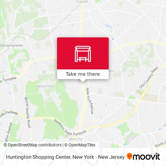 Huntington Shopping Center map