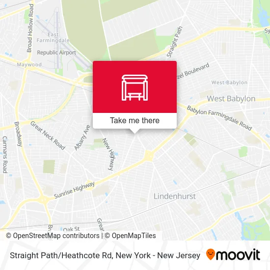 Straight Path/Heathcote Rd map