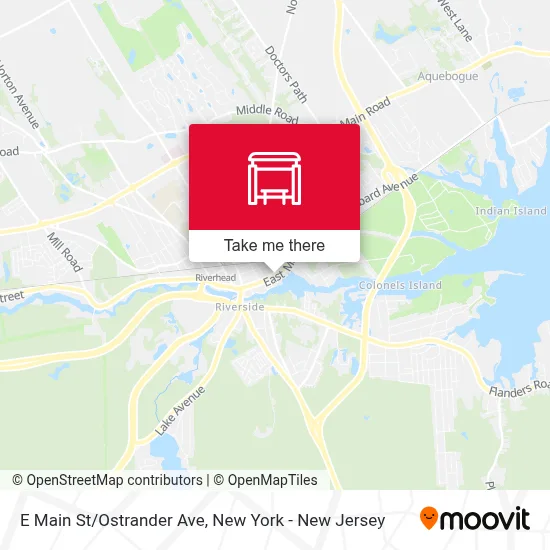 E Main St/Ostrander Ave map