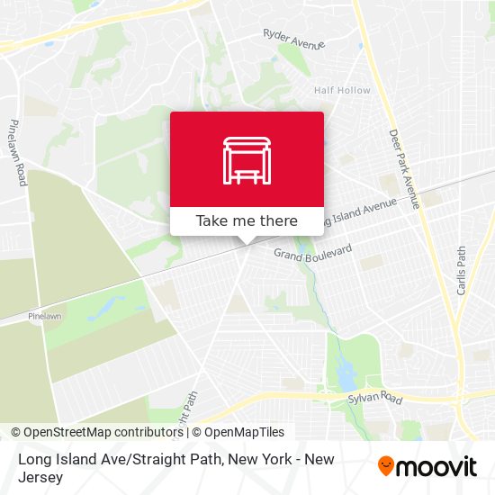 Long Island Ave/Straight Path map