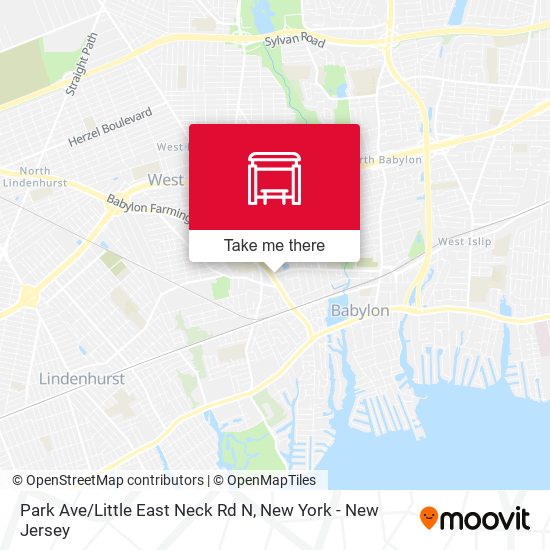 Park Ave/Little East Neck Rd N map