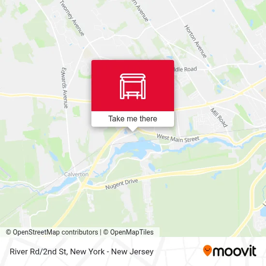 River Rd/2nd St map