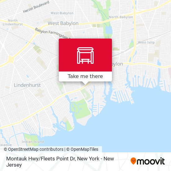 Mapa de Montauk Hwy/Fleets Point Dr
