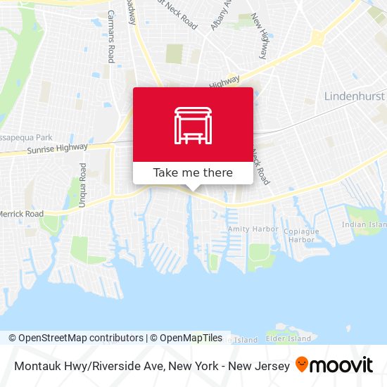 Mapa de Montauk Hwy/Riverside Ave