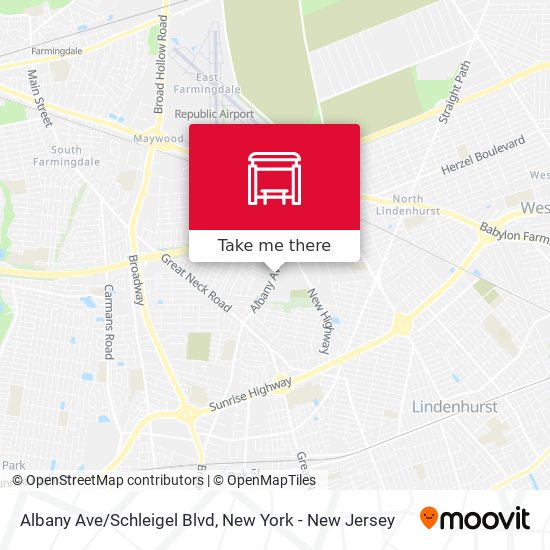 Mapa de Albany Ave/Schleigel Blvd