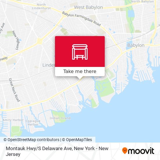 Mapa de Montauk Hwy/S Delaware Ave