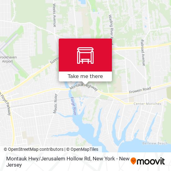 Mapa de Montauk Hwy / Jerusalem Hollow Rd