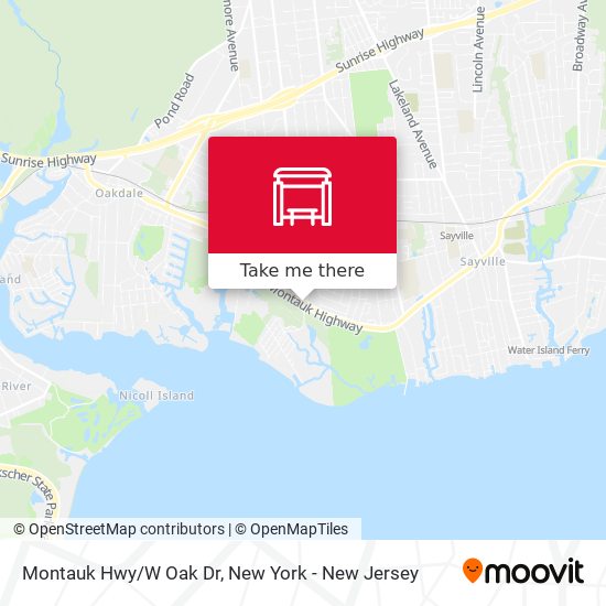 Mapa de Montauk Hwy/W Oak Dr