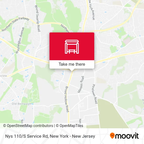 Nys 110/S Service Rd map