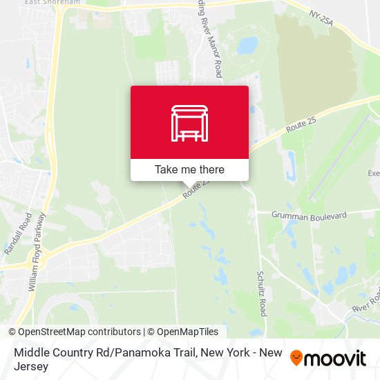 Middle Country Rd / Panamoka Trail map