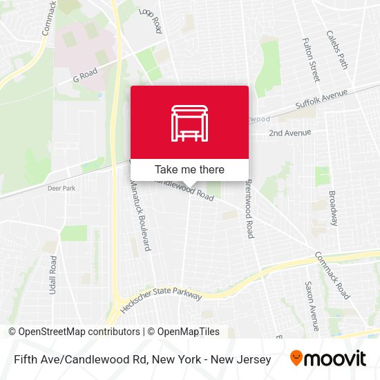 Fifth Ave/Candlewood Rd map