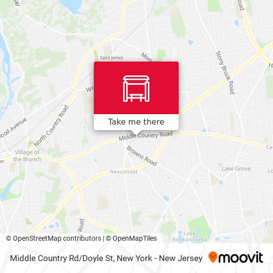 Middle Country Rd/Doyle St map