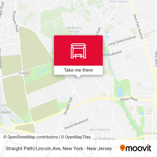 Straight Path/Lincoln Ave map