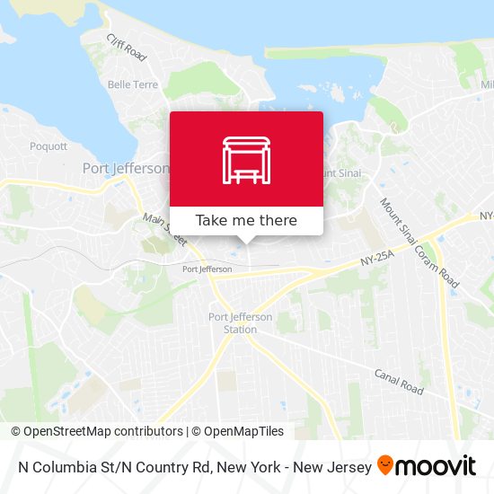 N Columbia St/N Country Rd map