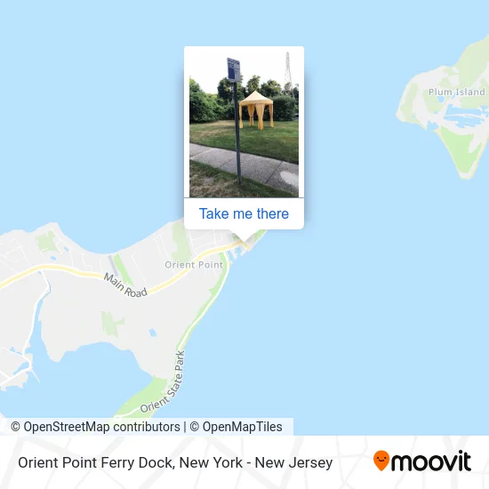 Orient Point Ferry Dock map
