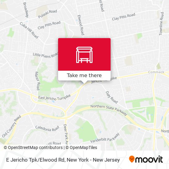 Mapa de E Jericho Tpk/Elwood Rd