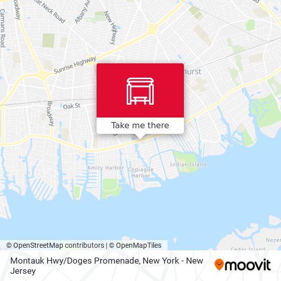 Montauk Hwy/Doges Promenade map