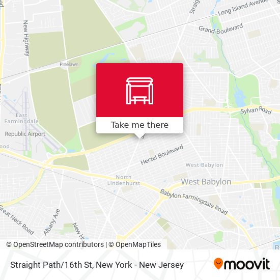 Mapa de Straight Path/16th St