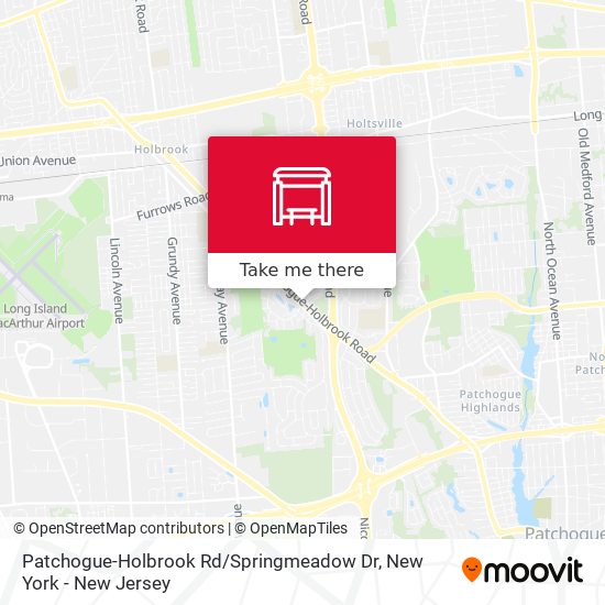 Patchogue-Holbrook Rd / Springmeadow Dr map