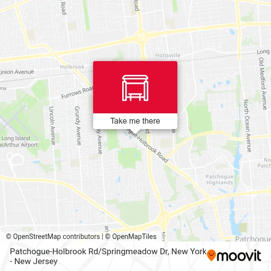 Patchogue-Holbrook Rd / Springmeadow Dr map