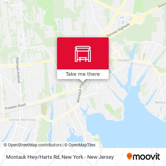 Mapa de Montauk Hwy/Harts Rd