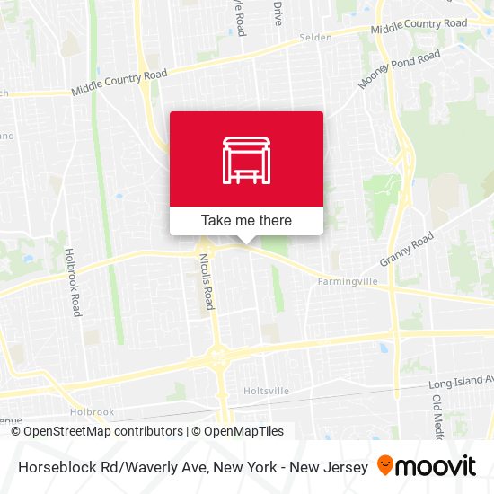 Mapa de Horseblock Rd/Waverly Ave