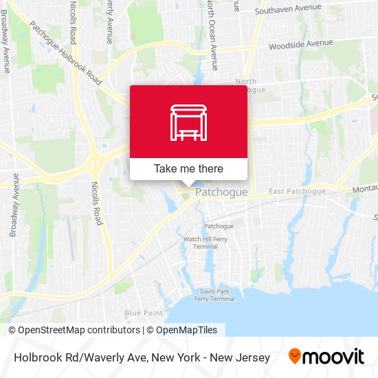 Mapa de Holbrook Rd/Waverly Ave