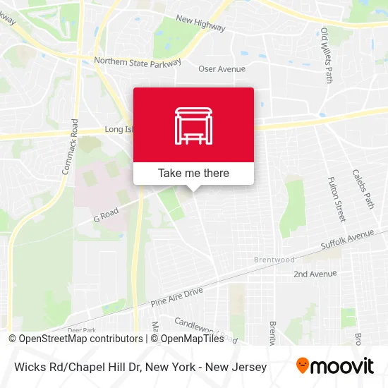 Wicks Rd/Chapel Hill Dr map