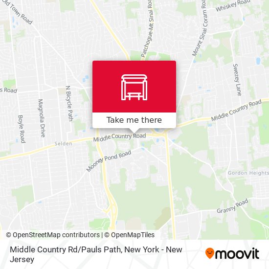 Middle Country Rd/Pauls Path map