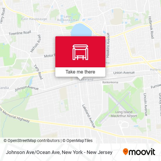 Mapa de Johnson Ave/Ocean Ave