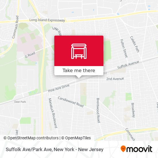 Mapa de Suffolk Ave/Park Ave