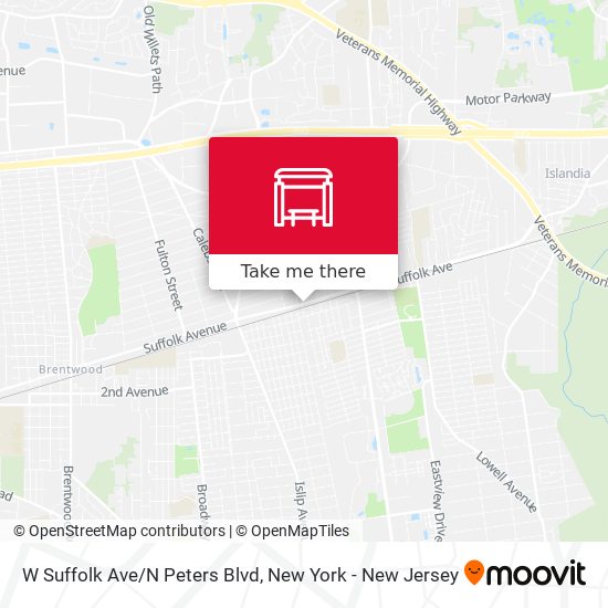 W Suffolk Ave/N Peters Blvd map