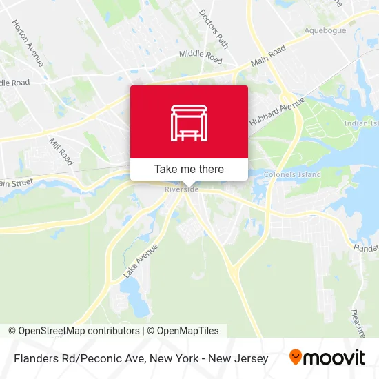 Flanders Rd/Peconic Ave map