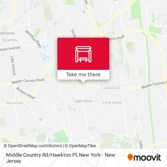 Middle Country Rd/Hawkton Pl map