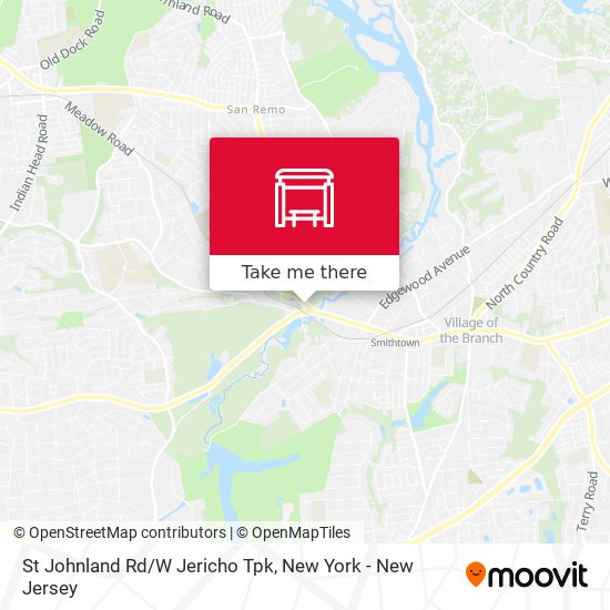St Johnland Rd/W Jericho Tpk map