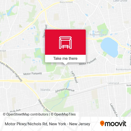 Motor Pkwy/Nichols Rd map