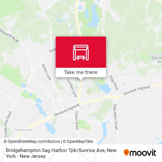 Bridgehampton Sag Harbor Tpk / Sunrise Ave map