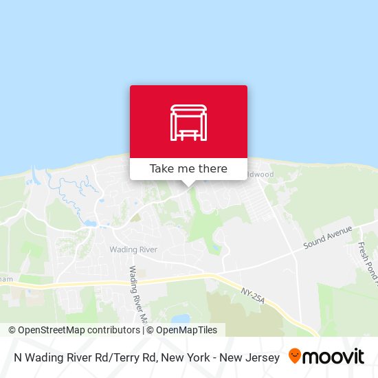 N Wading River Rd/Terry Rd map