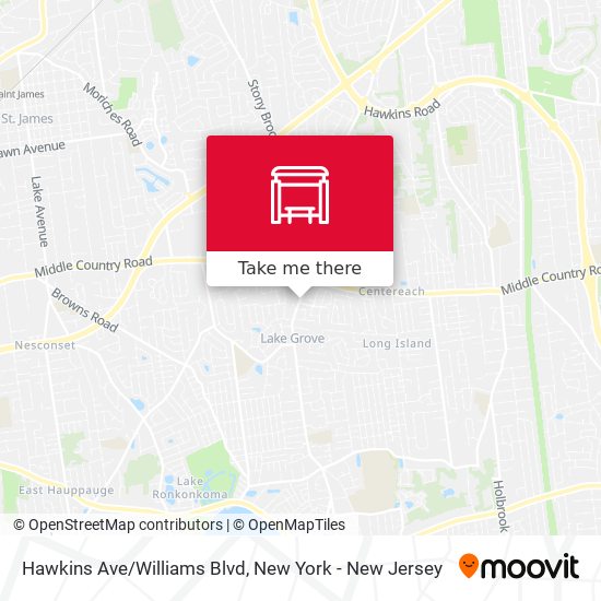 Mapa de Hawkins Ave/Williams Blvd