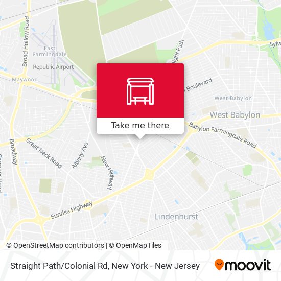 Mapa de Straight Path/Colonial Rd