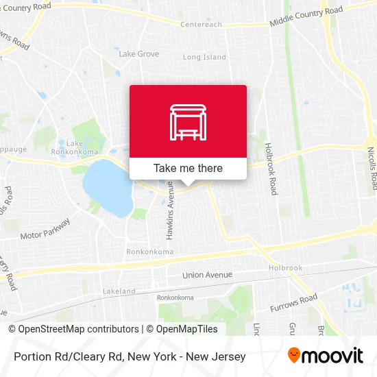 Portion Rd/Cleary Rd map