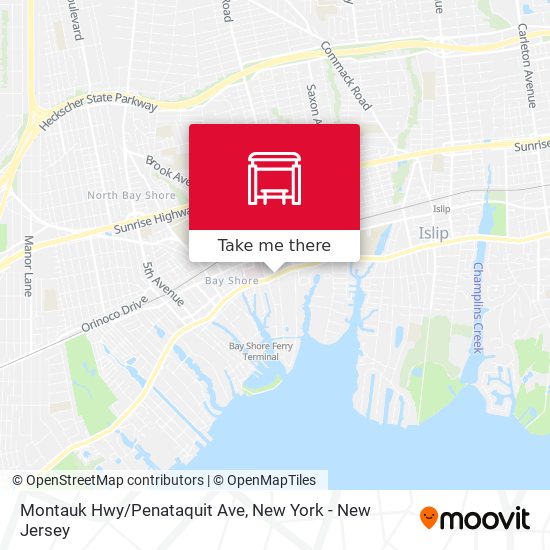 Mapa de Montauk Hwy/Penataquit Ave