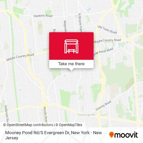 Mooney Pond Rd/S Evergreen Dr map