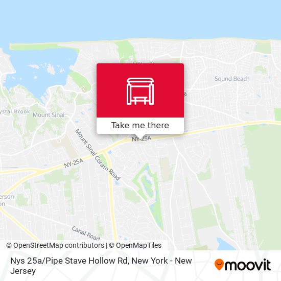 Nys 25a/Pipe Stave Hollow Rd map