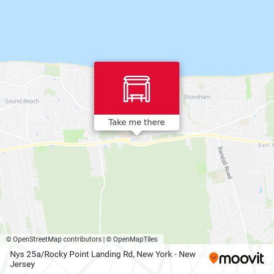 Nys 25a/Rocky Point Landing Rd map