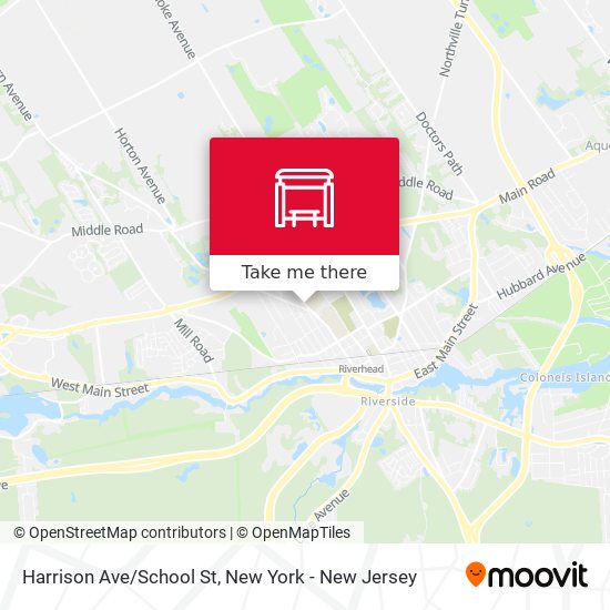 Mapa de Harrison Ave/School St