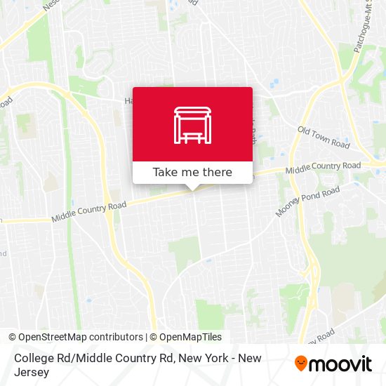 Mapa de College Rd/Middle Country Rd