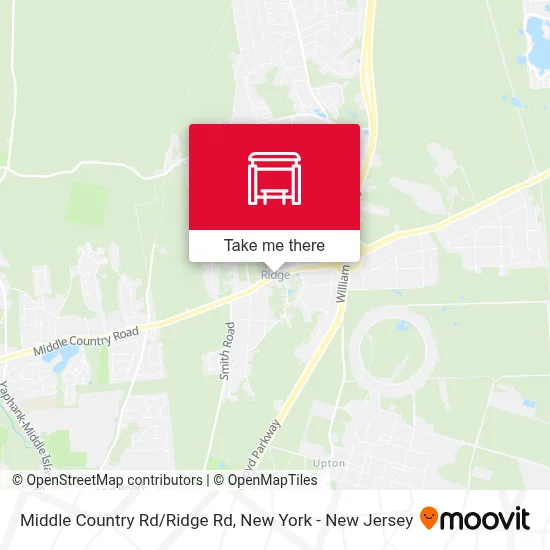 Middle Country Rd/Ridge Rd map