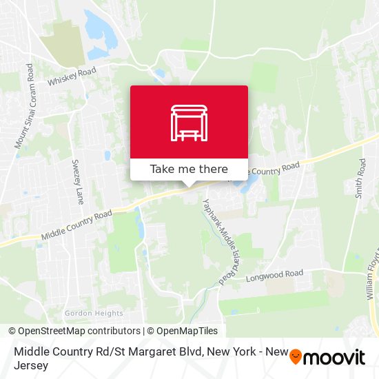 Mapa de Middle Country Rd / St Margaret Blvd