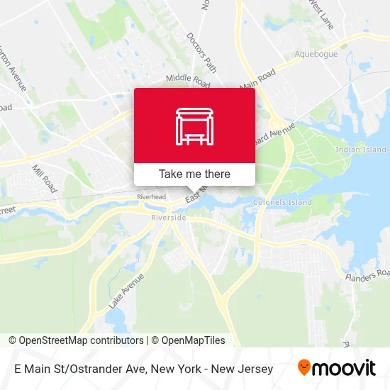 E Main St/Ostrander Ave map